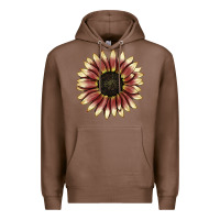 Chestnut strawberry blonde sunflower Premium Hoodie - LillyAllenDesigns