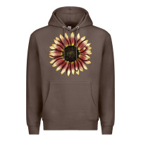 Coffee strawberry blonde sunflower Premium Hoodie - LillyAllenDesigns