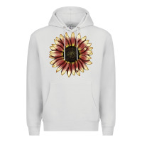 Dove Grey strawberry blonde sunflower Premium Hoodie - LillyAllenDesigns