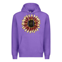 Purple strawberry blonde sunflower Premium Hoodie - LillyAllenDesigns
