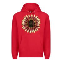 Red strawberry blonde sunflower Premium Hoodie - LillyAllenDesigns