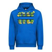 Cobalt patricks day pencils Urban Hoodie - MaliasSmallBusiness
