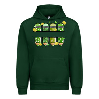 Forest Green patricks day pencils Urban Hoodie - MaliasSmallBusiness
