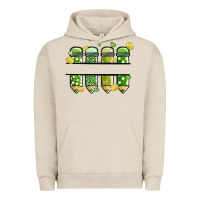 Pigment French Oak patricks day pencils Urban Hoodie - MaliasSmallBusiness