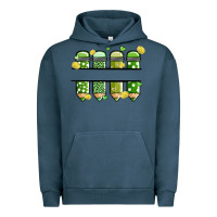 Pigment Midnight Navy patricks day pencils Urban Hoodie - MaliasSmallBusiness