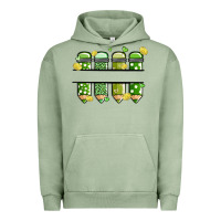 Pigment Oil Green patricks day pencils Urban Hoodie - MaliasSmallBusiness