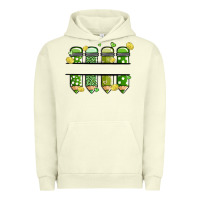 Pigment Pistachio patricks day pencils Urban Hoodie - MaliasSmallBusiness