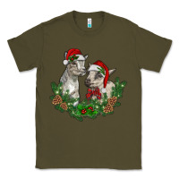Army Green christmas baby goats Classic Tee - RanaPortraitStore