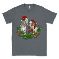 Charcoal Heather christmas baby goats Classic Tee - RanaPortraitStore