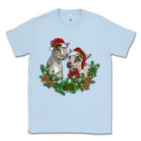 Dusty Blue christmas baby goats Classic Tee - RanaPortraitStore
