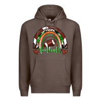 Coffee Football Rainbow Premium Hoodie - RanaPortraitStore