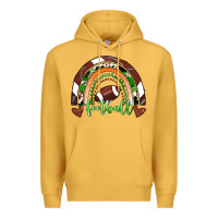 Mustard Football Rainbow Premium Hoodie - RanaPortraitStore