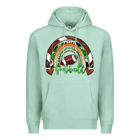 Seafoam Football Rainbow Premium Hoodie - RanaPortraitStore