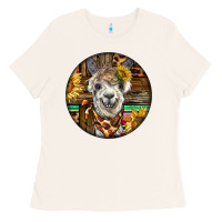 Bone western alpaca Ladies Tee - BarkalooDesign