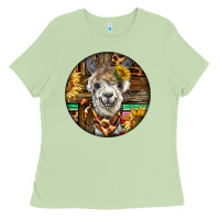 Matcha western alpaca Ladies Tee - BarkalooDesign