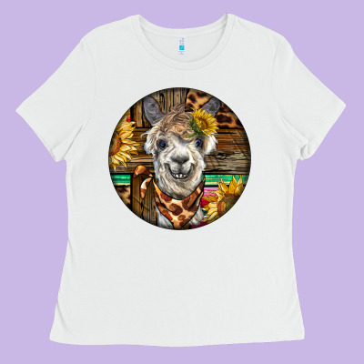 Western Alpaca Ladies Tee Designed By Barkaloodesign