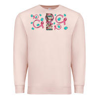 Pale Pink faith ribbon gemstone Premium Sweatshirt - JahusDesignShop