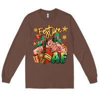 Chestnut festive af christmas caucasian girl sneakers Long Sleeve Tee - RanaPortraitStore