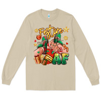 Mushroom festive af christmas caucasian girl sneakers Long Sleeve Tee - RanaPortraitStore