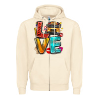Sandshell love school bus Zipper Hoodie - texasbilliewilder