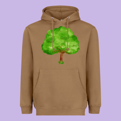 Tree Heavyweight Hoodie Designed By Fadigitalartstudio