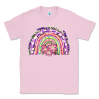 Bubblegum Pink Easter Floral Spring Rainbow Classic Tee - RanaPortraitStore