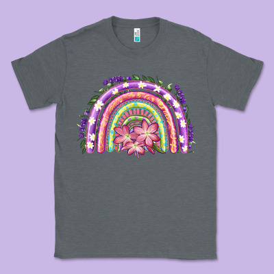 Easter Floral Spring Rainbow Classic Tee Designed By Ranaportraitstore