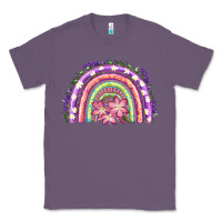 Lavender Easter Floral Spring Rainbow Classic Tee - RanaPortraitStore