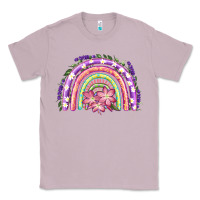 Lilac Easter Floral Spring Rainbow Classic Tee - RanaPortraitStore