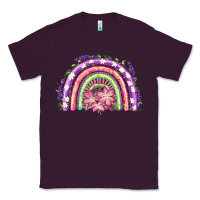 Plum Easter Floral Spring Rainbow Classic Tee - RanaPortraitStore
