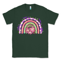 Sports Green Easter Floral Spring Rainbow Classic Tee - RanaPortraitStore