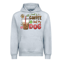 Heather Grey all i need is coffee and my dog Urban Hoodie - MaliasSmallBusiness