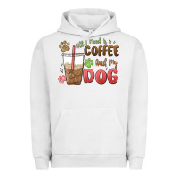Pigment Lunar Rock all i need is coffee and my dog Urban Hoodie - MaliasSmallBusiness