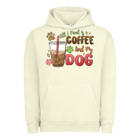 Pigment Pistachio all i need is coffee and my dog Urban Hoodie - MaliasSmallBusiness