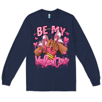 Navy be my valentine afro girl sneakers Long Sleeve Tee - RanaPortraitStore