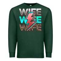 Sports Green racing wife wife wife Premium Sweatshirt - AdoDesignShop
