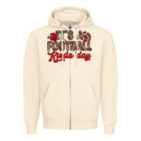 Sandshell it s a football kinda day Zipper Hoodie - Zillion Design Studio