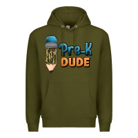 Army Green pre k dude Premium Hoodie - Jasminsmagicworld