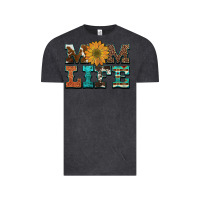 Vintage Black western cowhide leopard turquoise  leather aztec sunflower mom Vintage Tee - Artiststas