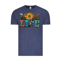 Vintage Denim western cowhide leopard turquoise  leather aztec sunflower mom Vintage Tee - Artiststas