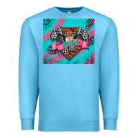 Ocean Blue racing pink Premium Sweatshirt - AdoDesignShop