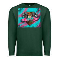 Sports Green racing pink Premium Sweatshirt - AdoDesignShop