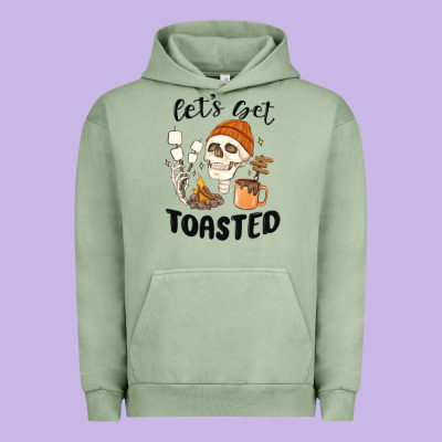 Let's Get Toasted Camping Urban Hoodie Designed By Maliassmallbusiness