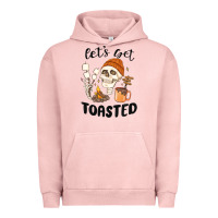Pigment Salmon let's get toasted camping Urban Hoodie - MaliasSmallBusiness