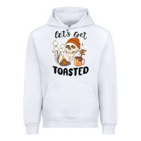 White let's get toasted camping Urban Hoodie - MaliasSmallBusiness