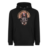Black turkey Heavyweight Hoodie - FaDigitalArtStudio