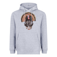 Heather Grey turkey Heavyweight Hoodie - FaDigitalArtStudio