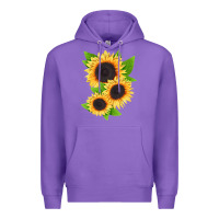Purple treetops sunflower Premium Hoodie - LillyAllenDesigns