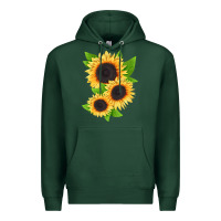 Sports Green treetops sunflower Premium Hoodie - LillyAllenDesigns