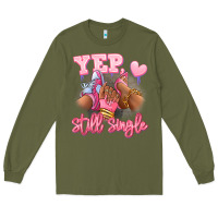 Army Green Yep still single heels and sneakers afro girl Long Sleeve Tee - RanaPortraitStore